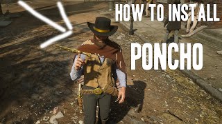 How To Install Man With No Name Poncho Mod RDR2 [upl. by Photima]