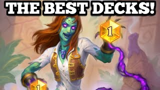 The FIVE BEST DECKS to get LEGEND in Perils in Paradise  Hearthstone [upl. by Cordova]