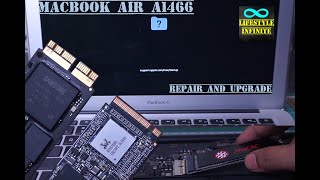 Apple MacBook Air A1466 SSD Replacement [upl. by Rainwater]