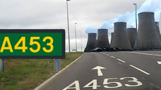 A453 new road opens at last August 2015 Nottingham [upl. by Gar]