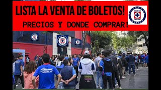 LISTOS LOS BOLETOS PARA EL CRUZ AZUL VS SANTOS PRECIO Y DONDE COMPRARLOS [upl. by Llechtim]