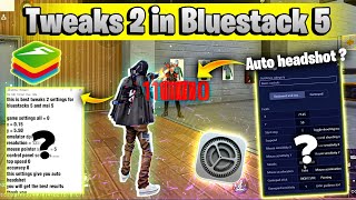 Why Tweaks 2 Give Only Red Number Try This Setting🔥😱  Best tweaks for free fire bluestacks 5 [upl. by Mannes]