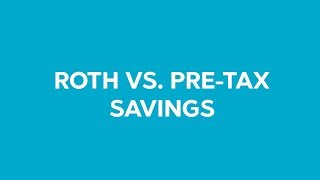 DC Explains Roth vs PreTax Savings [upl. by Llenol842]