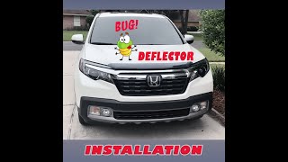 BUG DEFLECTOR INSTALL 20172020 HONDA RIDGELINE [upl. by Buchheim]