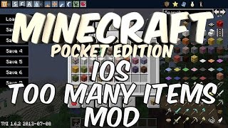 0104 Too Many Items Mod iOS  Minecraft Pocket Edition [upl. by Aninat]