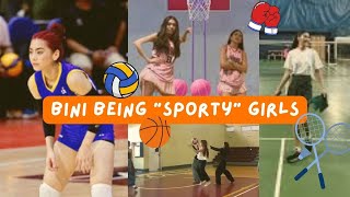 BINI Members Playing Sports  BINI VIDEOS [upl. by Anahsor146]