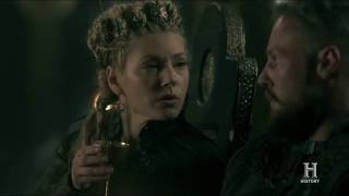 Vikings  Ragnar And Lagertha Kiss Season 5 Official Scene 4x11 HD [upl. by Noemi]