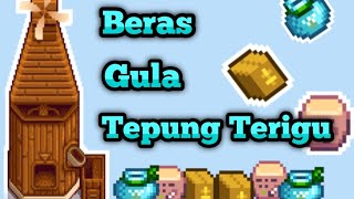 Mesin Mill Untuk Membuat Beras Tepung Dan Gula Di Stardew Valley [upl. by Etnoval]