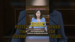 Arms Embargo Now  lone Belarra Spain Politician [upl. by Ennairej410]