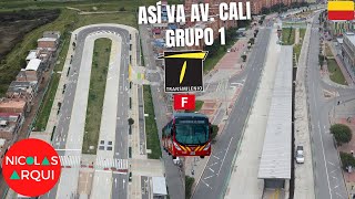 Así va la Construcción TransMilenio Avenida Cali entre Av Circunvalar Sur y Av Bosa en Bogotá 🇨🇴 [upl. by Mel]