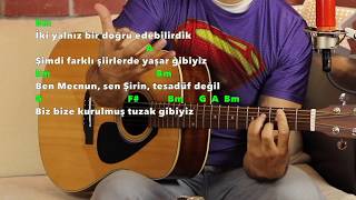 Onur Can Özcan YARAMIZDA KALSIN Gitar Dersi  Nasıl Çalınır Orjinal Akor [upl. by Elleirad]