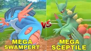 MEGA SCEPTILE vs MEGA SWAMPERT [upl. by Haseena]