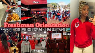 FRESHMAN ORIENTATION VLOG  University of Houston [upl. by Atiana878]