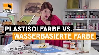 Plastisolfarbe vs wasserbasierte Siebdruckfarbe  PRO amp CONTRA [upl. by Eulalee]