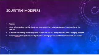 Squinting Modifiers and How to Avoid Them [upl. by Amekahs]