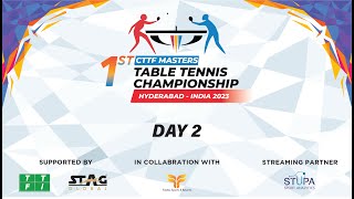 TABLE2  1st CTTF MASTERS TABLE TENNIS CHAMPIONSHIPS HYDERBAD 2023 [upl. by Binny]