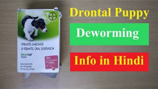 Drontal Puppy Deworming Medicine Information in Hindi [upl. by Romilly522]