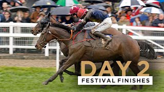 ALL FINISHES FROM DAY TWO OF THE 2022 CHELTENHAM FESTIVAL [upl. by Nomihs]