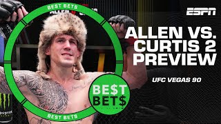 Best Bets for UFC Vegas 90 Brendan Allen vs Chris Curtis 2  ESPN MMA [upl. by Pich556]