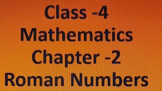 Class 4 Roman Numerals Chapter 2 Part 1  Important rules of Roman Numbers viral education [upl. by Ellenej]