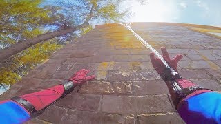 SPIDERMAN Fights Crime  Real Life Parkour POV Chase [upl. by Eimar]