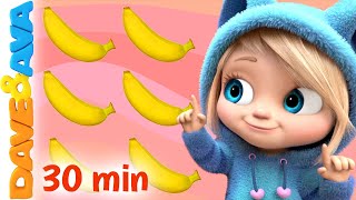 😆 One Banana Two Bananas and More Nursery Rhymes amp Baby Songs  Kids Songs by Dave and Ava 😆 [upl. by Archie]