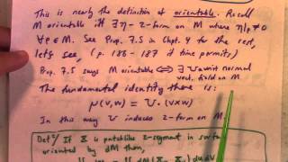 Differential Geometry Lecture 21 part 1 orthogonal patches and Gaussian Curvature [upl. by Briana]