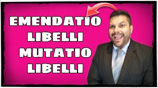 🔴 Emendatio e Mutatio Libelli [upl. by Reece]