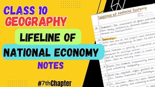 Class10  NCERT  Lifelines of National Economy  10th Std  Geography  CBSE  Home Revise [upl. by Whatley]