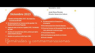 Efemerides Dominicanas del Mes De Diciembre en Ingles [upl. by Annuhsal]