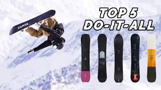 Top 5 DoItAll Snowboards 2023  Board Archive [upl. by Neau]