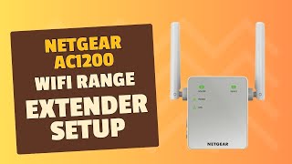 Netgear ac1200 wifi range extender setup [upl. by Adiazteb]