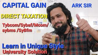 Basic Format INCOME FROM CAPITAL GAIN COMPUTATION Exemption DIRECT TAX abdulsir Tybcom sem5 [upl. by Brynna]