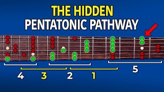 Connect All 5 Pentatonic Scale Positions With This Hidden Pathway  Lead Guitar Lesson [upl. by Roanne]