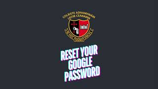 Resetting Google Password [upl. by Robinett]