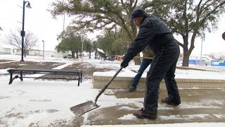 City Employees Begin Winter Storm Cleanup [upl. by Daffie371]