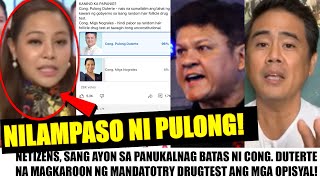 Matapos UMALMA sa MANDATORY DRUGTEST MIGS NOGRALES INILAMPASO ni Cong PULONG JIMMY May PASARING [upl. by Ttayw]