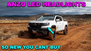 Installing PROTOTYPE Headlights on My Chevy Colorado ZR2  Anzo LED aftermarket [upl. by Chud]