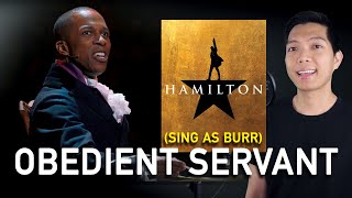 Your Obedient Servant Hamilton Part Only  Karaoke  Hamilton [upl. by Ijan]