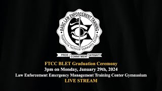 FTCC Basic Law Enforcement Training Spring Graduation Ceremony LIVE STREAM [upl. by Aciemaj]