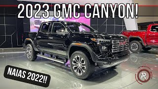 2023 GMC Canyon Denali  AT4X – Redline First Look – 2022 NAIAS [upl. by Adnola]