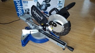 Scheppach HM 80 LXU 1500 Watt Kapp und Gehrungssäge Kappzugsäge chopsaw  Unboxing 4K [upl. by Aneekal137]