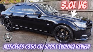 Mercedes C350 CDI Sport W204 Review  Amazing Spec for an old car Part 1 [upl. by Netsua]