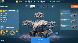 Sheriff Demeter  Damper Deceiver  War Robots Gameplay [upl. by Tsenrae]