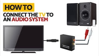 How to connect TV to RCA Audio System  Optical to RCA [upl. by Jeffy]