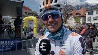 Emīls Liepiņš  Interview at the start  Stage 1  Tour de Romandie 2024 [upl. by Nitz278]