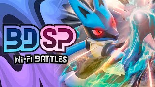 BEST MOVESET FOR LUCARIO ☝🏻🤓  Pokemon BDSP WiFi Battle [upl. by Gruver]