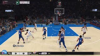 NBA 2K25Starting 5 76ers Vs Thunder [upl. by Barby177]