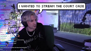 xQc asked the court if he could stream his case with Adept [upl. by Anair]