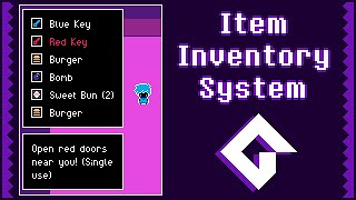 Full Item and Item Inventory System in GMS2 [upl. by Tenenbaum]